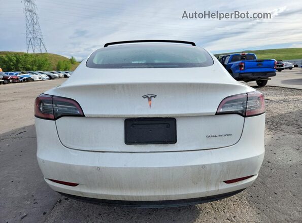 5YJ3E1EB7MF937949 2021 TESLA MODEL White Հետևի տեսք