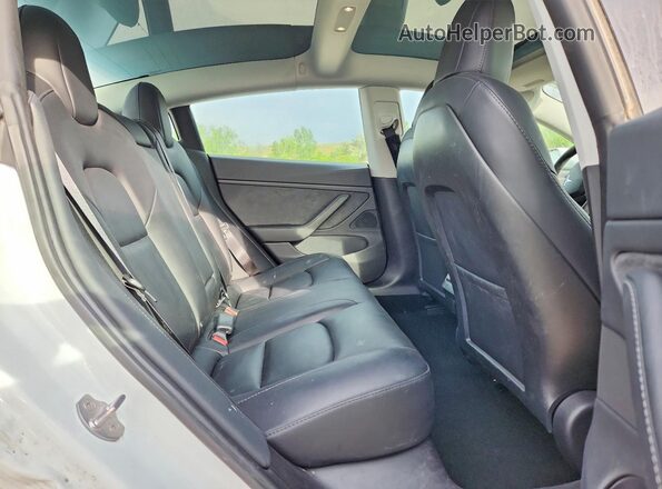 5YJ3E1EB7MF937949 2021 TESLA MODEL White Հետևի նստատեղերի տեսք