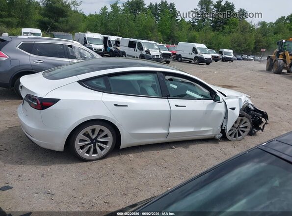 5YJ3E1EB7MF990344 2021 TESLA MODEL 3 White Vista del cuadro de instrumentos