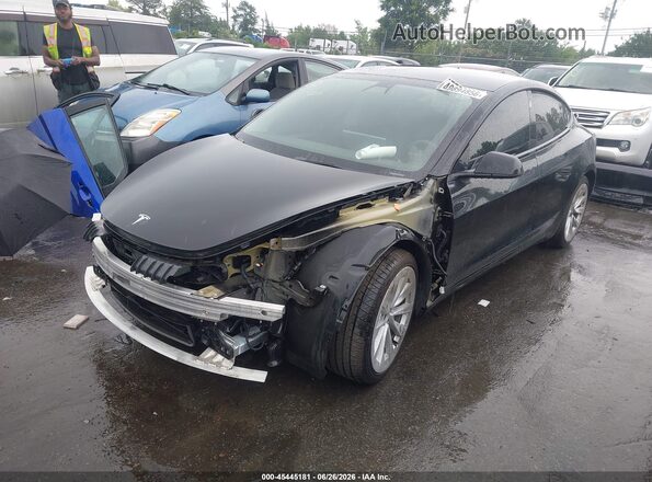 5YJ3E1EB7NF110034 2022 TESLA MODEL 3 Black Передня ліва чверть