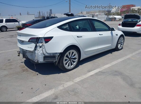 5YJ3E1EB7NF136231 2022 TESLA MODEL 3 Белый Задняя правая четверть