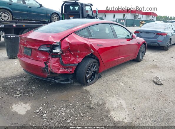 5YJ3E1EB7NF204091 2022 TESLA MODEL 3 Red Հետևի աջ