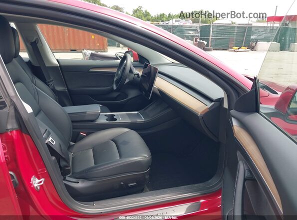 5YJ3E1EB7NF204091 2022 TESLA MODEL 3 Red Սալոնի դիմացի տեսք