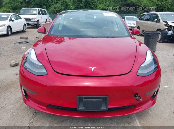 5YJ3E1EB7NF204091 2022 TESLA MODEL 3 Red Սարքավորումների վահանակի տեսք
