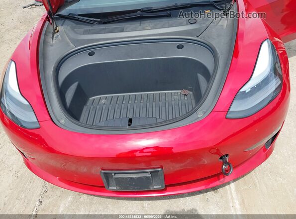5YJ3E1EB7NF204091 2022 TESLA MODEL 3 Red Հետևի տեսք