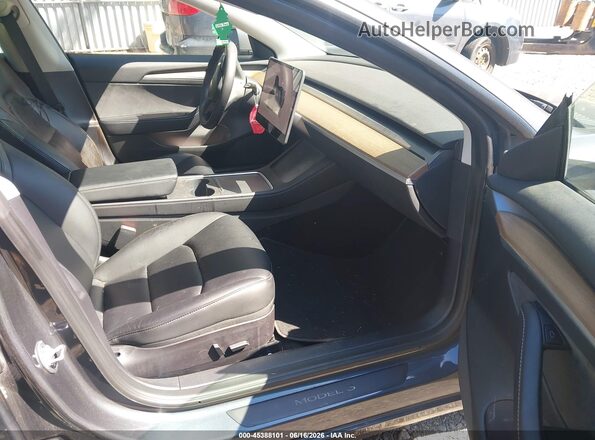 5YJ3E1EB7NF320729 2022 TESLA MODEL 3 Gray წინა სალონის ხედი
