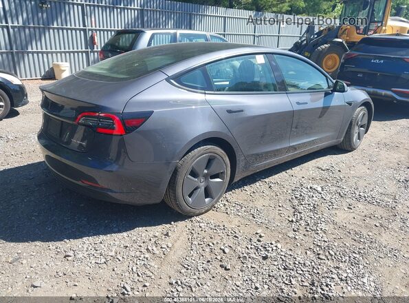 5YJ3E1EB7NF320729 2022 TESLA MODEL 3 Gray უკანა მარჯვენა
