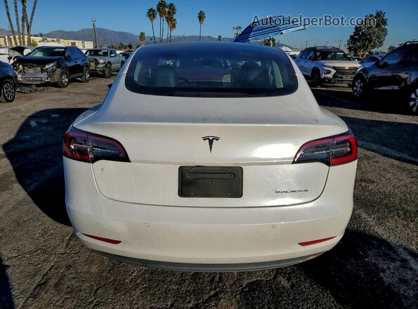 5YJ3E1EB7NF331553 2022 TESLA MODEL White Հետևի տեսք