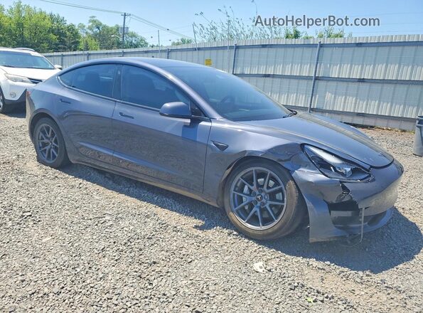 5YJ3E1EB7PF614991 2023 TESLA OTHER Gray Передня права чверть