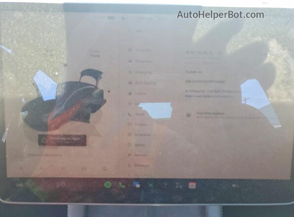 5YJ3E1EB7PF614991 2023 TESLA OTHER Gray Вид щитка приладів