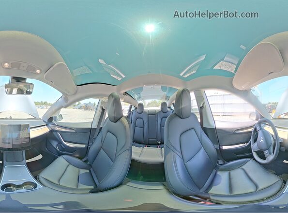 5YJ3E1EB7PF614991 2023 TESLA OTHER Gray Вид наклейки з VIN-кодом