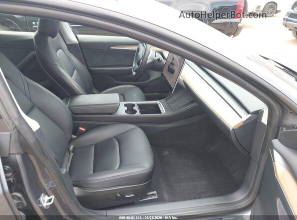 5YJ3E1EB7PF669991 2023 TESLA MODEL 3 Серый Вид салона спереди
