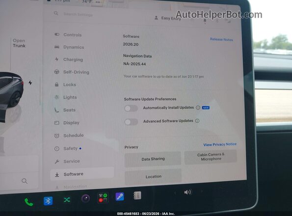 5YJ3E1EB7PF669991 2023 TESLA MODEL 3 Серый 