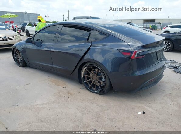 5YJ3E1EB7RF808245 2024 TESLA MODEL 3 Gray Trasero izquierdo