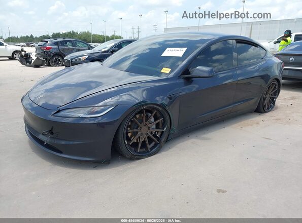 5YJ3E1EB7RF808245 2024 TESLA MODEL 3 Gray Vista tres cuartos delantera izquierda