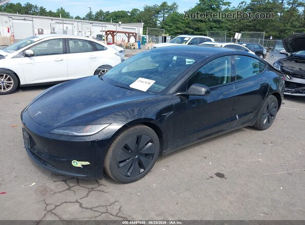 5YJ3E1EB7RF844601 2024 TESLA MODEL 3 Черный Передняя левая четверть