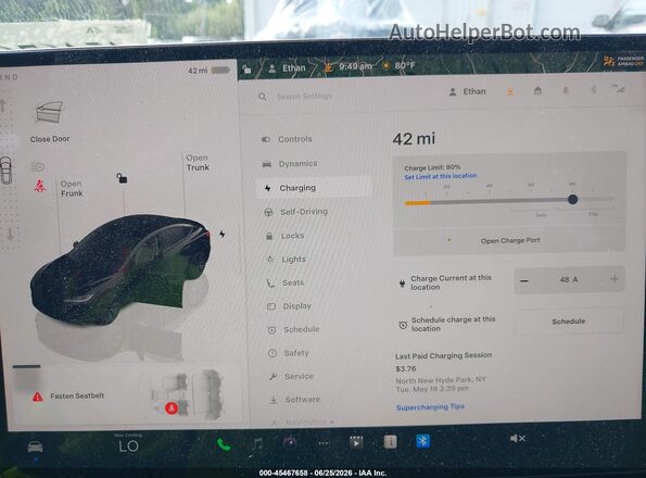 5YJ3E1EB7RF844601 2024 TESLA MODEL 3 Черный 