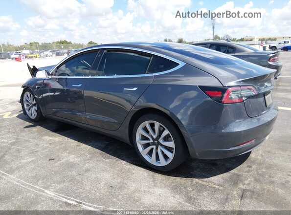5YJ3E1EB8JF068709 2018 TESLA MODEL 3 Gray Задня ліва чверть