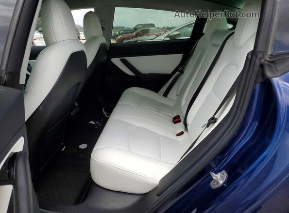 5YJ3E1EB8JF099832 2018 TESLA OTHER Blue Вид задніх сидінь