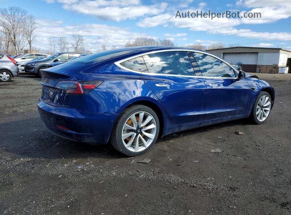 5YJ3E1EB8JF147670 2018 TESLA MODEL Blue Rear right