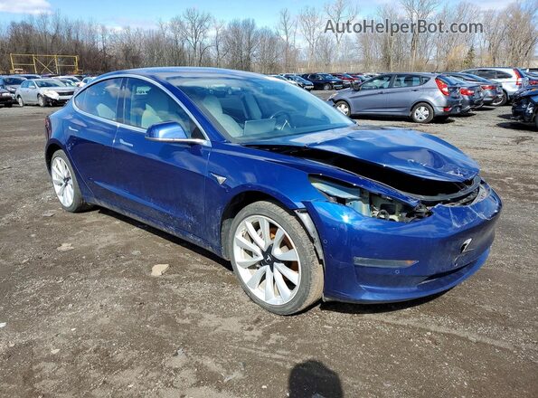 5YJ3E1EB8JF147670 2018 TESLA MODEL Blue Front right
