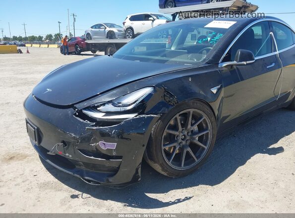 5YJ3E1EB8KF209134 2019 TESLA MODEL 3 Black Դիմացի տեսք