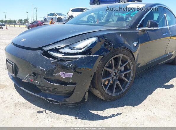 5YJ3E1EB8KF209134 2019 TESLA MODEL 3 Black Սալոնի հետևի տեսք