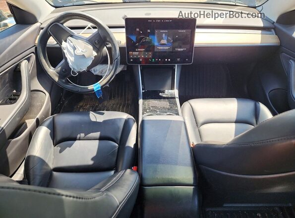 5YJ3E1EB8KF359325 2019 TESLA MODEL Black Widok deski rozdzielczej