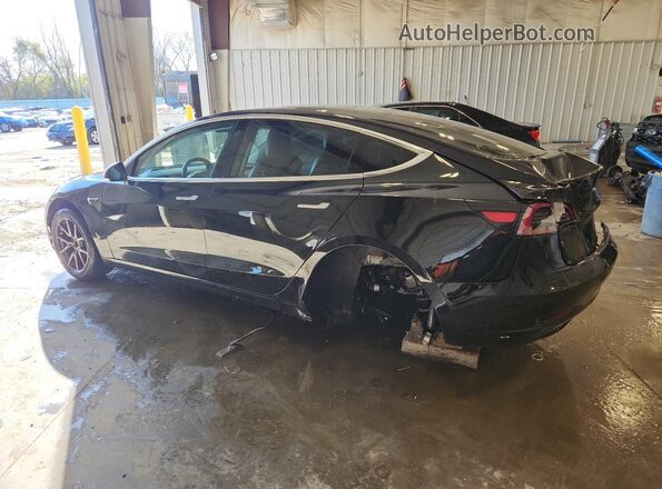 5YJ3E1EB8KF432208 2019 TESLA MODEL Black უკანა მარცხენა