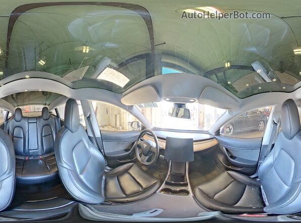 5YJ3E1EB8KF432208 2019 TESLA MODEL Black სალონის 360-გრადუსიანი ხედი