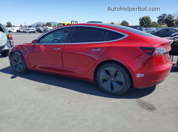 5YJ3E1EB8KF432869 2019 TESLA MODEL Red უკანა მარცხენა