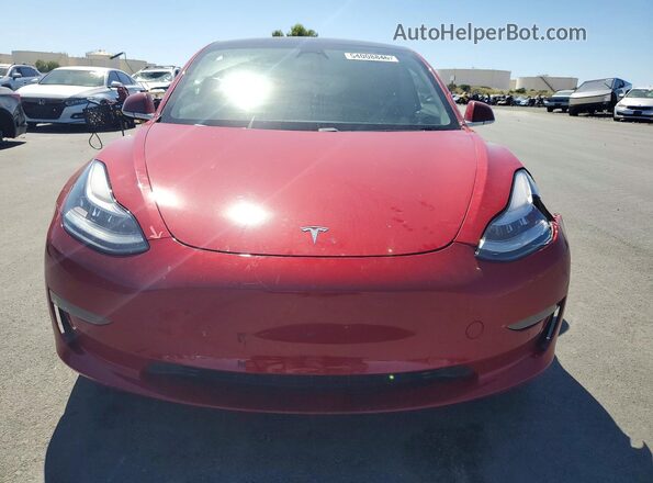5YJ3E1EB8KF432869 2019 TESLA MODEL Red წინა ხედი