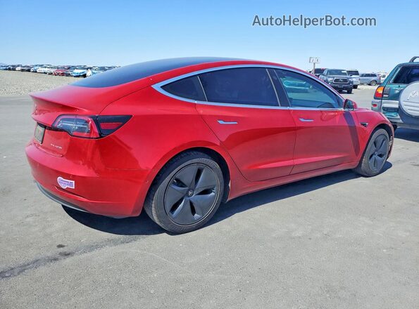 5YJ3E1EB8KF432869 2019 TESLA MODEL Red უკანა მარჯვენა