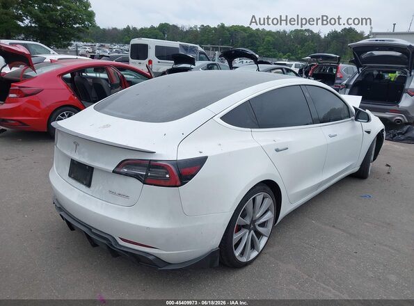 5YJ3E1EB8KF440406 2019 TESLA MODEL 3 White Задня права чверть