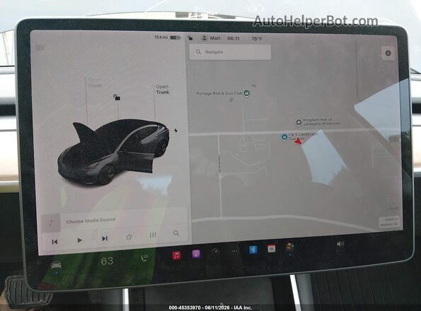 5YJ3E1EB8KF477357 2019 TESLA MODEL 3 Серый 