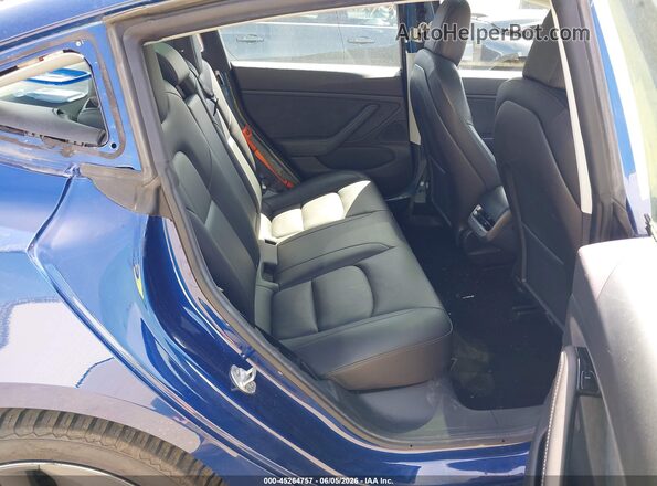 5YJ3E1EB8KF497561 2019 TESLA MODEL 3 Blue VIN կոդի պիտակի տեսք