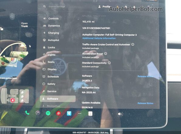 5YJ3E1EB8KF497561 2019 TESLA MODEL 3 Blue 