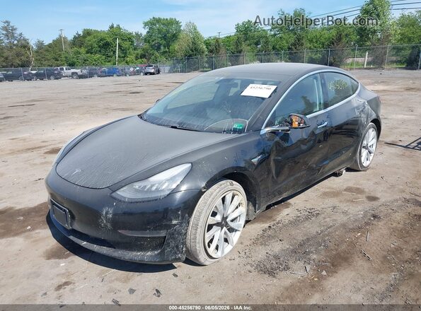 5YJ3E1EB8LF666169 2020 TESLA MODEL 3 Black Առջևի ձախ երեք քառորդ տեսարան