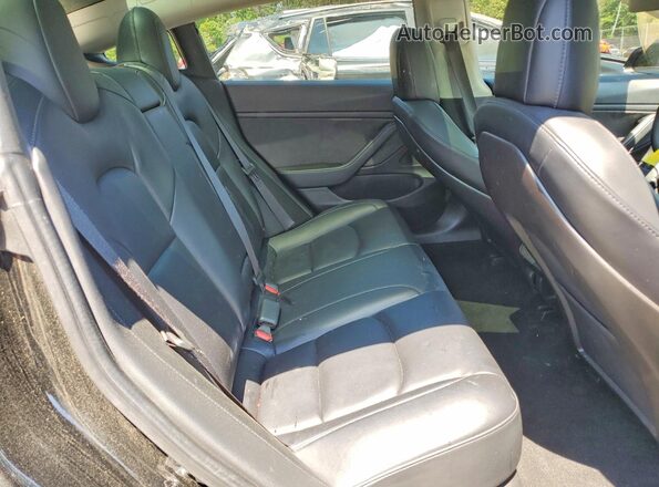 5YJ3E1EB8LF734874 2020 TESLA MODEL Black უკანა სავარძლების ხედი
