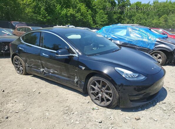 5YJ3E1EB8LF734874 2020 TESLA MODEL Black წინა მარჯვენა