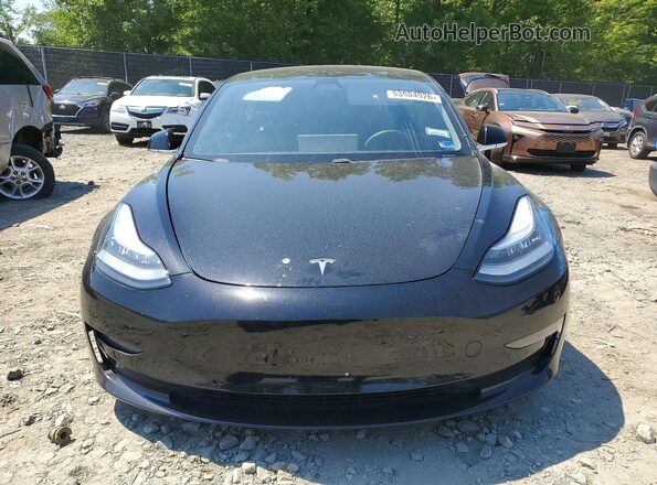 5YJ3E1EB8LF734874 2020 TESLA MODEL Black წინა ხედი