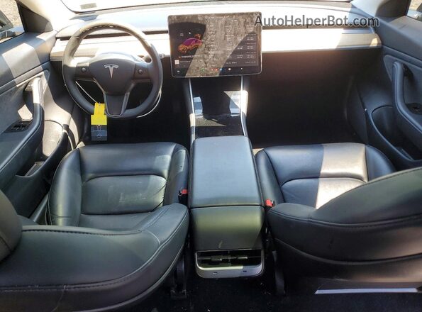 5YJ3E1EB8LF734874 2020 TESLA MODEL Black წინა პანელის ხედი