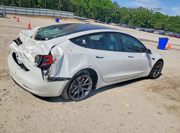 5YJ3E1EB8MF034953 2021 TESLA MODEL White Задня права чверть