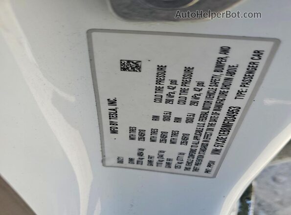 5YJ3E1EB8MF034953 2021 TESLA MODEL White Вид підкапотного простору