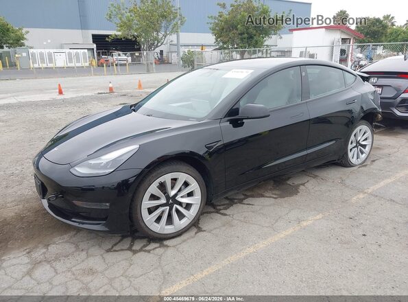 5YJ3E1EB8MF075955 2021 TESLA MODEL 3 Black Vista tres cuartos delantera izquierda