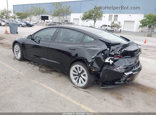 5YJ3E1EB8MF075955 2021 TESLA MODEL 3 Black Trasero izquierdo