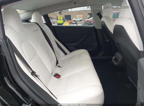 5YJ3E1EB8MF075955 2021 TESLA MODEL 3 Black Vista de la etiqueta del VIN