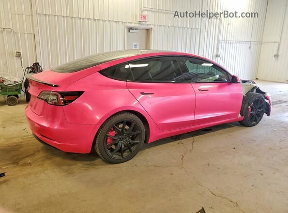 5YJ3E1EB8MF862405 2021 TESLA MODEL Pink უკანა მარჯვენა