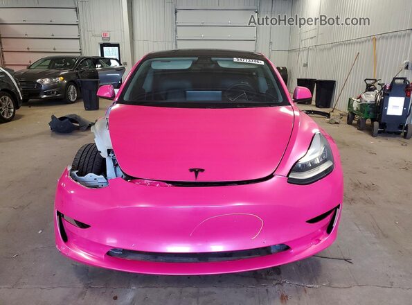 5YJ3E1EB8MF862405 2021 TESLA MODEL Pink წინა ხედი