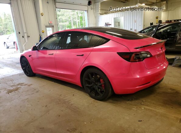 5YJ3E1EB8MF862405 2021 TESLA MODEL Pink უკანა მარცხენა